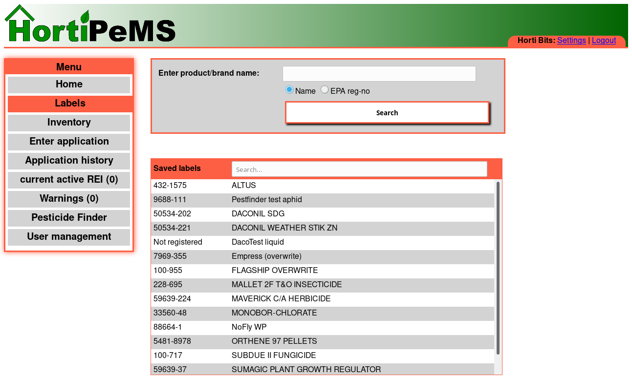 pesticide database