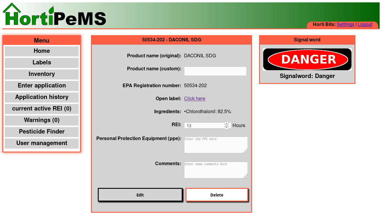 pesticide database